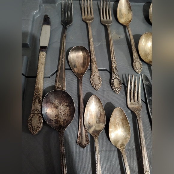WM A Rogers AA‎ Heavy Oneida LTD 21 Piece Plated Flatware Set Old South - Picture 3 of 13